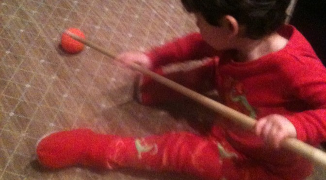 Pool shark in training